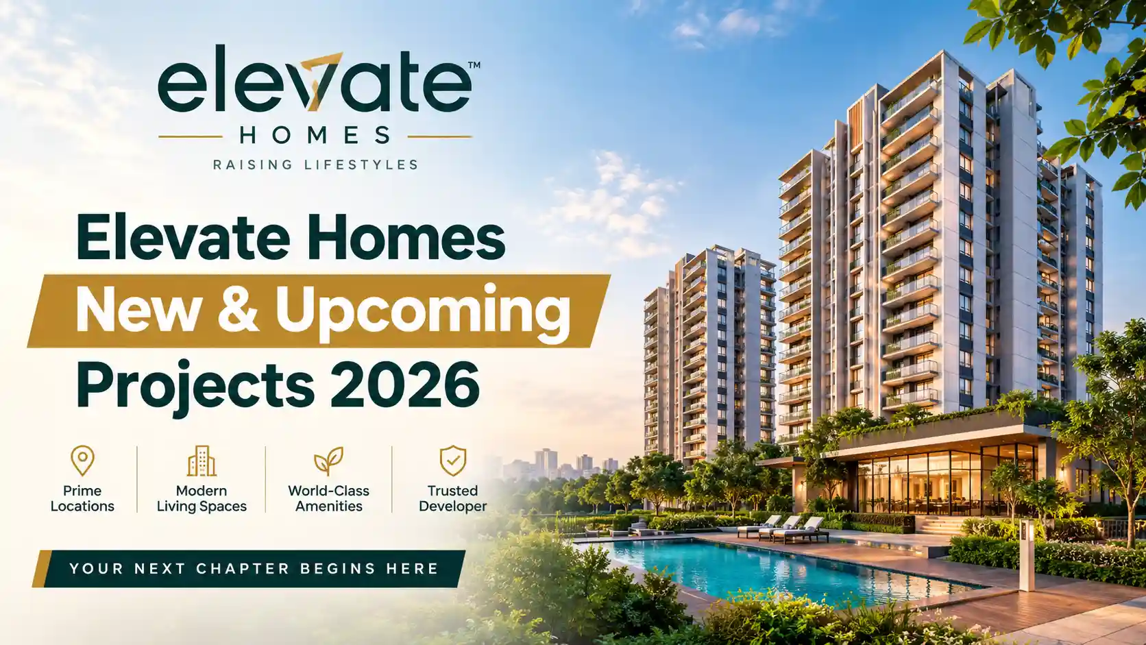 Elevate Homes luxury residential projects in Delhi and Gurugram featuring premium 3 and 4 BHK apartments with modern architecture